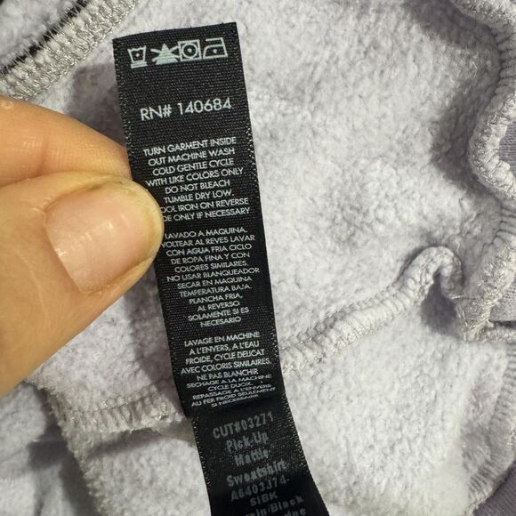 Koral Mantle Sweatshirt Women's Medium Black Lavender Warm Up Fleece - Picture 8 of 9